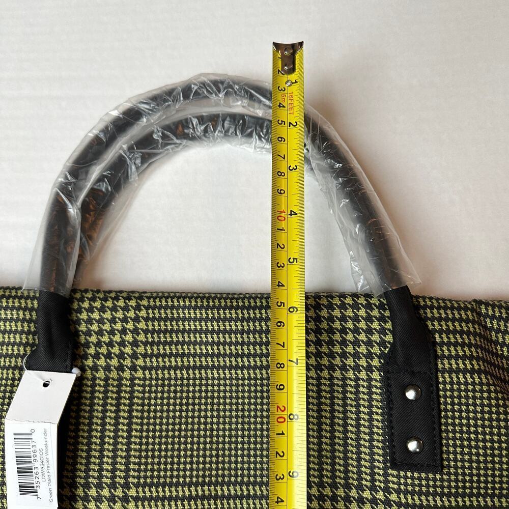 Lulu Dharma NWT Plaid Frasier Travel Tote Overnight Weekender Bag Perfect Gift - Picture 10 of 12